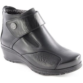 Resim Forelli 25651 Vionic Hakiki Deri Comfort Kadın Bot Siyah 