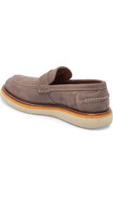 Resim Tergan Bej Hakiki Süet Deri Erkek Loafer - E25I1AY57192-T86 