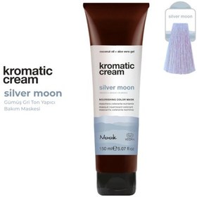 Resim Nook Kromatic Cream Silver Moon Gümüş Gri Ton Yapıcı Işıltı Veren Saç Maskesi 150ml-soğuk Gri Saç Cilası 