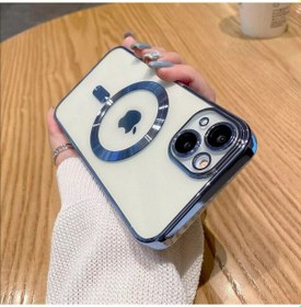 Resim Apple Uyumlu iPhone 14 Plus Kilif Magsafe Kamera Lensli Korumali Seffaf 561062587 
