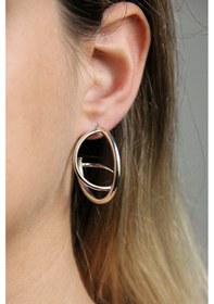 Resim Argentum Concept - Gümüş Tasarım Halka Küpe - K092701 