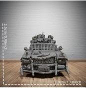 Resim Chuangyinshop D&d Orc Araba Miniatur Heykeli Yüksek Detaylı Abs Plastik Rpg Aksesuar 