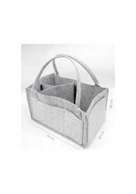 Resim Nessiworld Babyjem Keçe Anne Bebek Bakım Çantası 772 Gri Çiçek-39727 