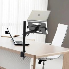 Resim Daisy Home Ayarlanabilir Aliminyum Laptop Standı Vesa Bağlantılı Monitör Kolu Uyumlu EX789 