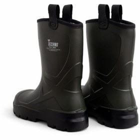 Resim thermoking PU Kısa Çizme - İçi Yünlü - Kaymaz Taban - Alaska - Haki 