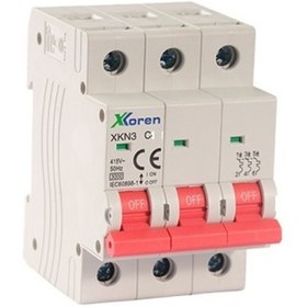Resim Universal 3X20A 3KW OTOMATİK SİGORTA (XKN3 C 3P/20A) 