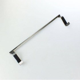 Resim FırsatYeri Krom Kaplı Paslanmaz Metal Havlu Askısı Aparatı 35 cm 2.2 cm Mutfak Dolap Kapağı Takılabilir 