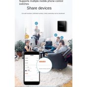 Resim Bueattuh Olsa Da Too Wifi Akıllı Anahtar Dokunmatik Anahtar Tek Sıfır Yangın Hattı Evrensel 3 Anahtar Siyah (Yurt Dışından) 