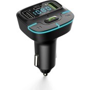 Resim Jops F9 Araç Fm Transmitter 5.3 Bluetooth Araç Kiti 18W Hızlı Şarjlı Çakmaklık Girişli Müzik Çalar ve Telefon Görüşmesi 