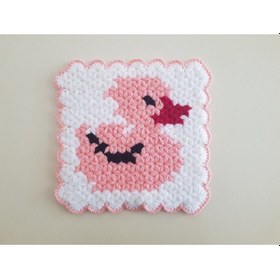 Resim Banyo Bebek El Örmesi Çirkin Ördek Desenli 