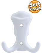 Resim Badem10 Martı Duvar Vestiyer Portmanto Askısı Dolap Elbise Askılığı Beyaz Renk Plastik Askı askılık 