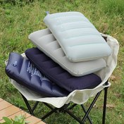 Resim Yetişkinler için 2'li Set Şişme Kamp Yastıkları - Hızlı Kuruyan PVC Kare Tasarım, Kompakt Dış Mekan Uyku Yastığı, Sırt Çantaları, Yürüyüş ve Hava Seyahati İçin Uygun 