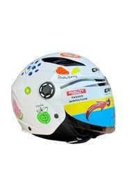 Resim Motohat Motosiklet CRN ÇOCUK KASK ECE22.06 BELGELİ (ÇANTA VE STICKER HEDİYELİ) 