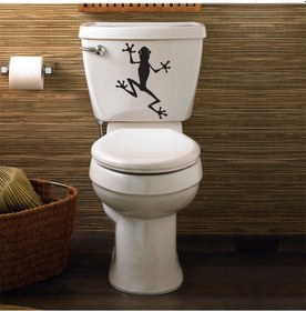 Resim Wc Klozet için Kurbağa Sticker Yapıştırma Model1 