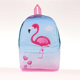 Resim Kaukko İlkokul Sırt Çantası Büyük Boy Rainbow Flamingo 1395 