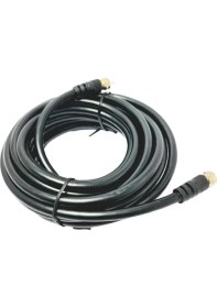 Resim Electroon 5 mt F Konnektörlü Hazır Uydu Anten Kablosu Siyah 