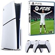 Resim Sony Playstation 5 Slim CD Edition Oyun Konsolu - 2. DualSense PS5 Kol + Fifa FC 25 PS5 Oyun (İthalatçı Garantili) 