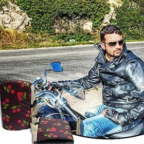 Resim Motosiklet Gidon Eldivenleri, Gidon Eldivenleri Motosiklet Eldivenleri Manşonlar, 1 Çift Gidon Motosiklet El Isıtıcıları Eldivenler, Rüzgar Geçirmez Kış Soğuk Hava Kar Araci için El Isıtıcı Eldiven 