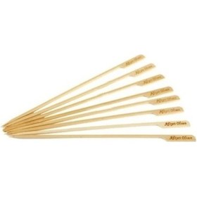 Resim Dolphin 25 Cm Yassı Çöp Şiş - Paketi 50'Li - Afiyet Olsun Yazılı 