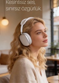 Resim Piranha 2210 Kablosuz Bluetooth Kulak Üstü Kulaklık / Ayarlanabilir Kafa Bandı / Mikrofon / Aux 