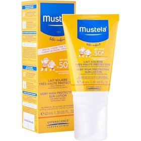 Resim Mustela SPF50+ Çok Yüksek Korumalı Bebek Güneş Losyonu 40 ML 