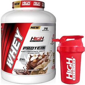 Resim Whey Protein 2280 Gr Çikolata Fındık Aromalı Protein Tozu 24 Gram Protein 76 Servis Shaker Hediye 