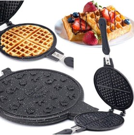 Resim TAŞHAN Ocak Üstü Granit Waffle Makinası 