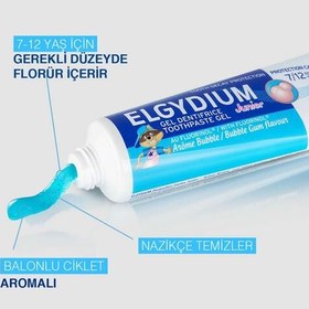 Resim Elgydium Balonlu Ciklet Aromalı 7-12 Yaş Diş Macunu 50 ml 