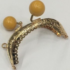 Resim Karantuhafiye Çanta Ve Cüzdan Klipsi Oval 16 Cm Incili Model Gold Hardal İnci Gold Hardal İnci Çok Renkli 