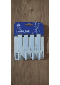 Resim 4'lü Pratik Askı Beyaz 