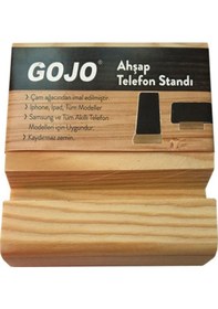 Resim 3 Adet Gojo Ahşap Telefon Standı 