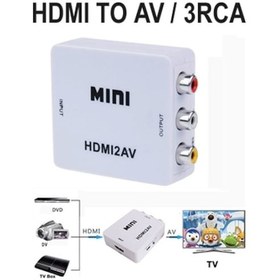 Resim Hdmi To Rca Tos Av Çevirici Dönüştürücü Tüplü Tv 1080P Televizyon 