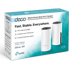 Resim TP-Link Deco M4 (2-Pack) | Wi-Fi 5 Mesh Sistemi | AC1200 Mbps Hız | Fiber Uyumlu | Çift Bant | Gigabit Port | 100 Cihaz | 260 m² Kapsama Alanı | WPA3 | Mobil Uygulama ile Kolay Kurulum 