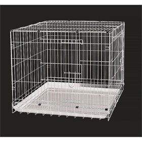 Resim Dayang Köpek Kafesi Beyaz 93x56.5x63.5 