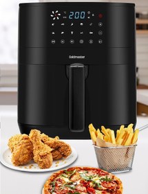 Resim GOLDMASTER Smartfry Dijital Dokunmatik 1900 W 10 Ön Ayarlı 6 Litre Airfryer Yağsız Kızartma Sıcak Hava Fritöz 