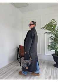 Resim Keymoda Kadın Premium Kalite Kaşe Kaban Siyah Siyah 