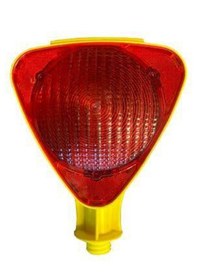 Resim Melzohome Solar Üçgen Flaşör Kırmızı Lamba 