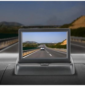 Resim Koto 4.3" Geri Görüş Ekranı Katlanabilir Ekran ve Kamera 