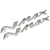 Resim Redline Grafik Yamaha Nmax 3d Gümüş Logo 2 Adet 