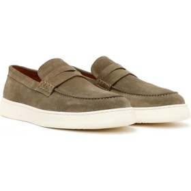 Resim Derimod Erkek Haki Süet Deri Casual Loafer 26SFD633410 