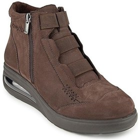 Resim Muya Baie Anatomik Air Max Tabanlı Hakiki Deri Kadın Bot Kahverengi 