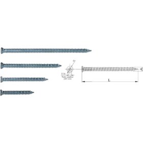 Resim Buldex Vida 7,5X200 Dubelsiz Vida 20 cm 10 Adet 