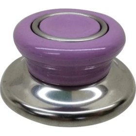 Resim Sultanoğlu 2 Adet Lila Tencere Tava Sahan Cam/metal Kapak Kulpu 