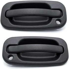 Resim Kangvka Chevy Silverado 1999-2007 Ön Sol Ve Sağ Plastik Dış Kapı Kolu Seti - Siyah 2 Adet 