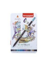 Resim Bruynzeel Expressıon Colour 12'li Metalik Kuru Kalem Boya Seti 