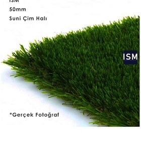 Resim Ism - Suni Yapay Çim Halı - 50Mm Çim Saha Kalitesi - Yeşil 
