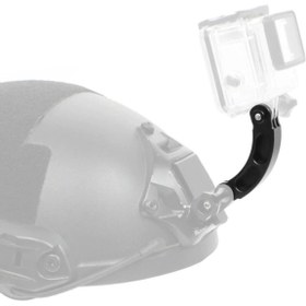 Resim Knmaster Tüm Aksiyon Kameralara Uyumlu Kısa Kask Çene Bağlantı Aparatı 