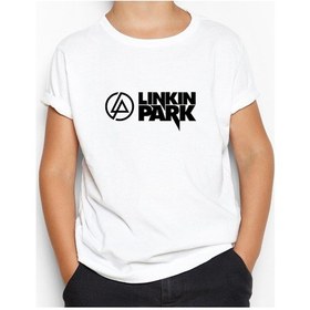 Resim Linkin Park Logo And Text Beyaz Çocuk Tişört Beyaz 
