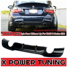 Resim Bmw E90 2009-2012 Lci Plastik Boyasız M.sport Arka Difüzör 