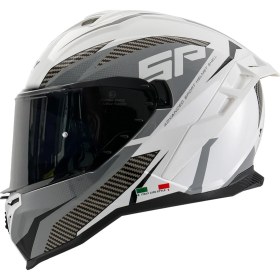 Resim Sway Sw 867 Power White Black Grey Güneş Vizörlü Full Face Kask 